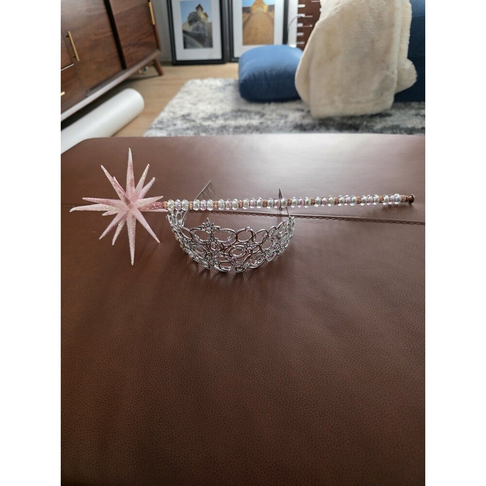 Glinda's Crown & Handmade Wand